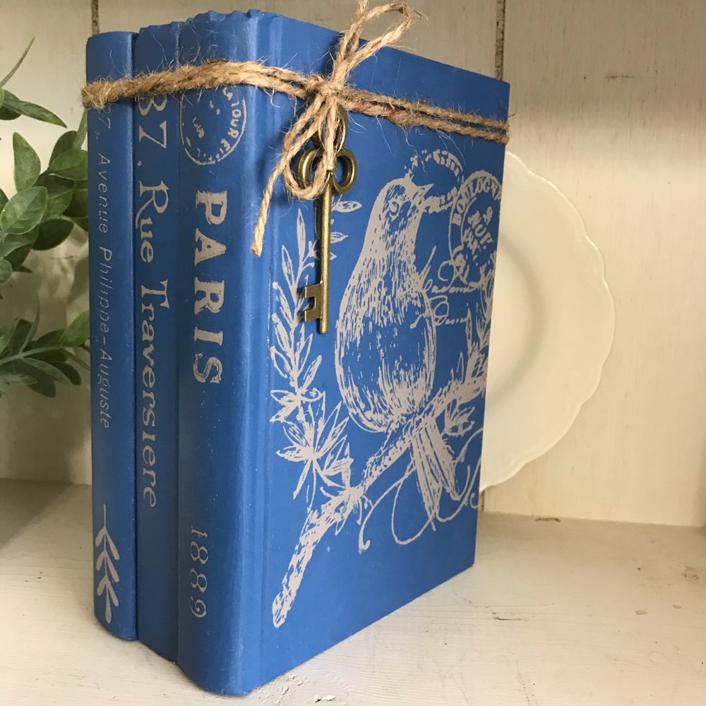 Handcrafted Distressed Stack Books